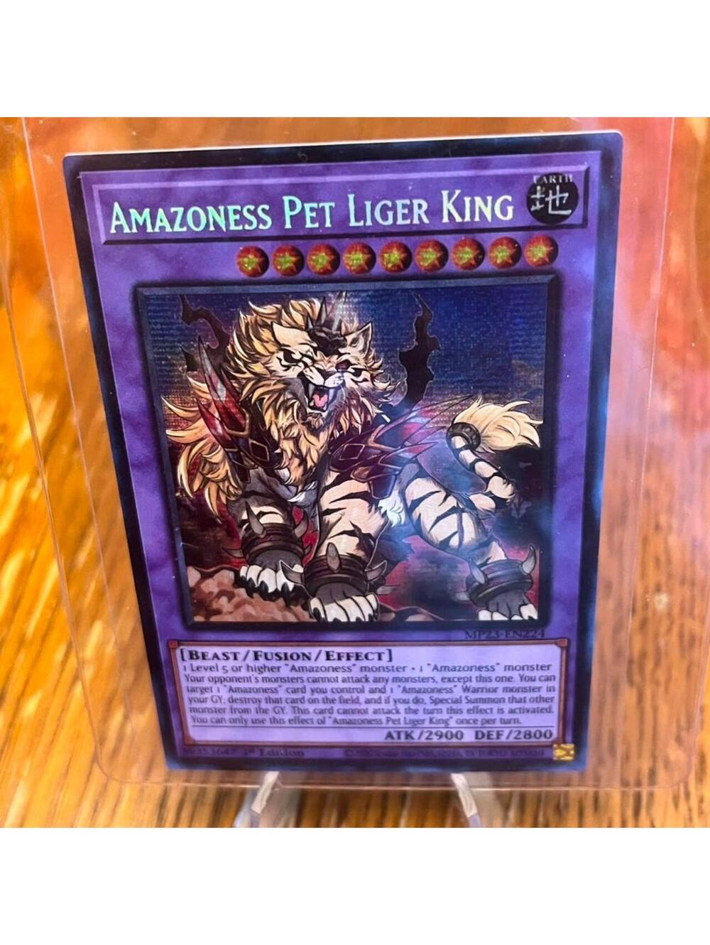 Yu-Gi-Oh Amazoness Pet Liger King MP23-EN224 - 1st Ed Prismatic Secret Rare